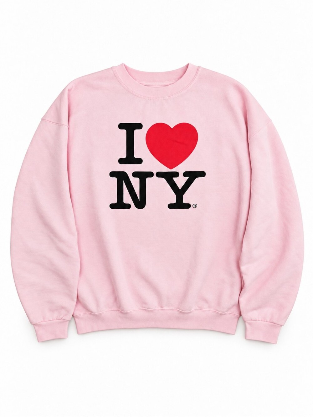 NWT I Love NY Pink Crewneck Sweatshirt Size XL Officially Licensed